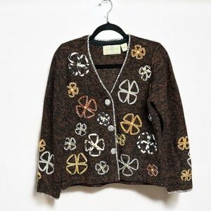 🌻Design Options by Philip & Jane Gordon Wearable Art Cardigan Size Small